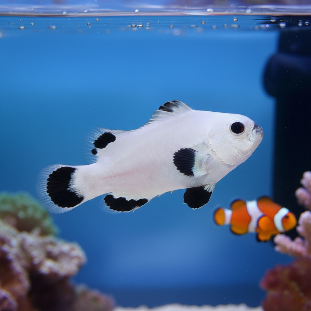 Pez Payaso Ocellaris Snow Storm (Amphiprion ocellaris var.)